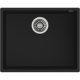Fregadero bajo encimera TEKA TEGRANITE SQUARE 50.40 TG NEGRO. 115230020, Una cubeta, Negro, acabado sintético